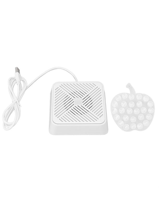 Dpofirs - Mini USB Ultrasonic Dishwasher, Portable USB Dish Washing Machine Cleaner Wshing Tools for Dishware Fruit Vegetable, Compact Turbo Washer for Home Kitchen Apartment (White) - Image 1