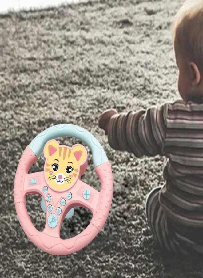 ADEMNEX Kids Driving Steering Wheel Funny Interactive Driving Wheel with Music (Cat) - Image 5