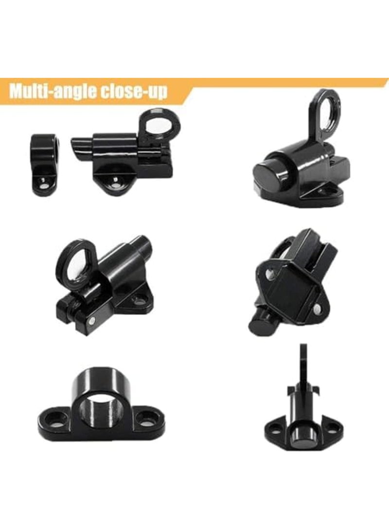 Luckam 4 Pcs Spring Latch Bolt, Automatic Latch Lock with Pull Ring, Includes Screws, Suitable for Windows, Wooden Doors, Courtyard Doors, Cabinet Doors - Image 4