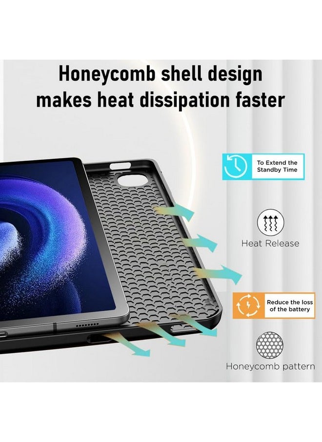 Robustrion - Robustrion Cover for Xiaomi Pad 6 11 inch Cover, Deer Pattern Flip Case Cover for Xiaomi Mi Pad 6 11 inch, Support Auto Sleep Wake - Black - Image 1