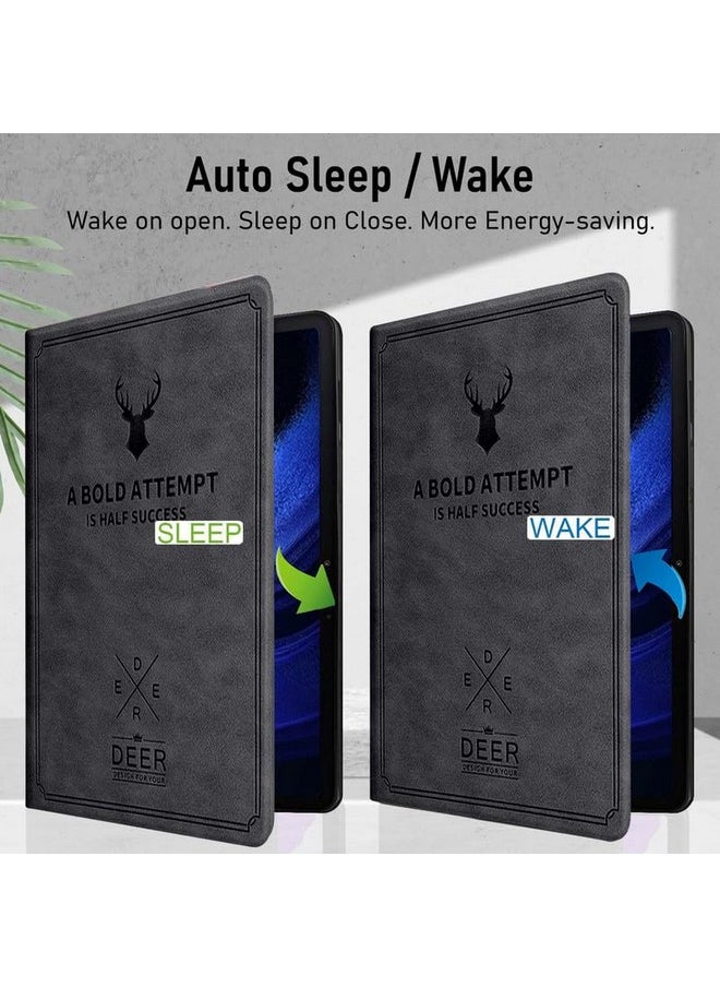 Robustrion - Robustrion Cover for Xiaomi Pad 6 11 inch Cover, Deer Pattern Flip Case Cover for Xiaomi Mi Pad 6 11 inch, Support Auto Sleep Wake - Black - Image 1