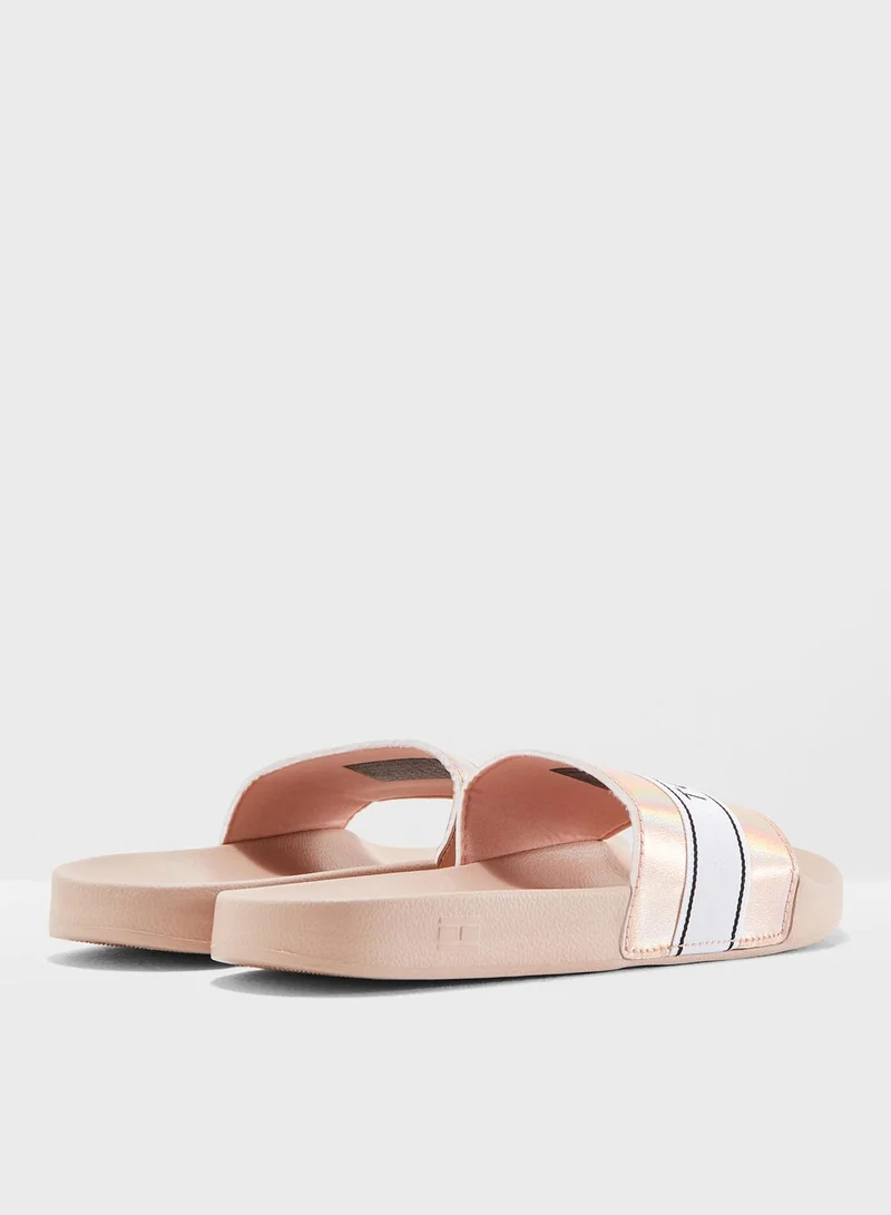 TOMMY HILFIGER Mirror Sparkle Beach Slide