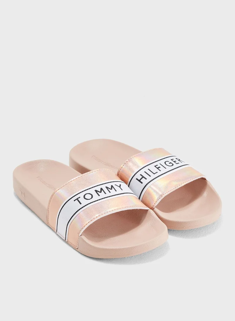 TOMMY HILFIGER Mirror Sparkle Beach Slide