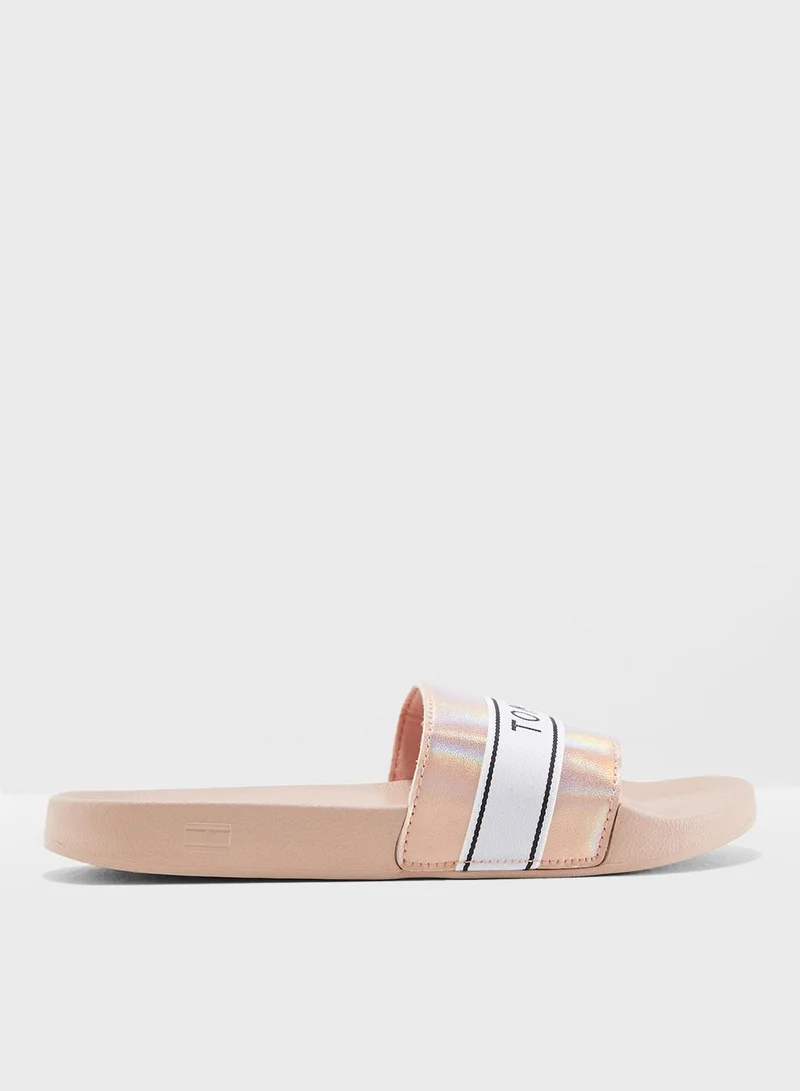 TOMMY HILFIGER Mirror Sparkle Beach Slide