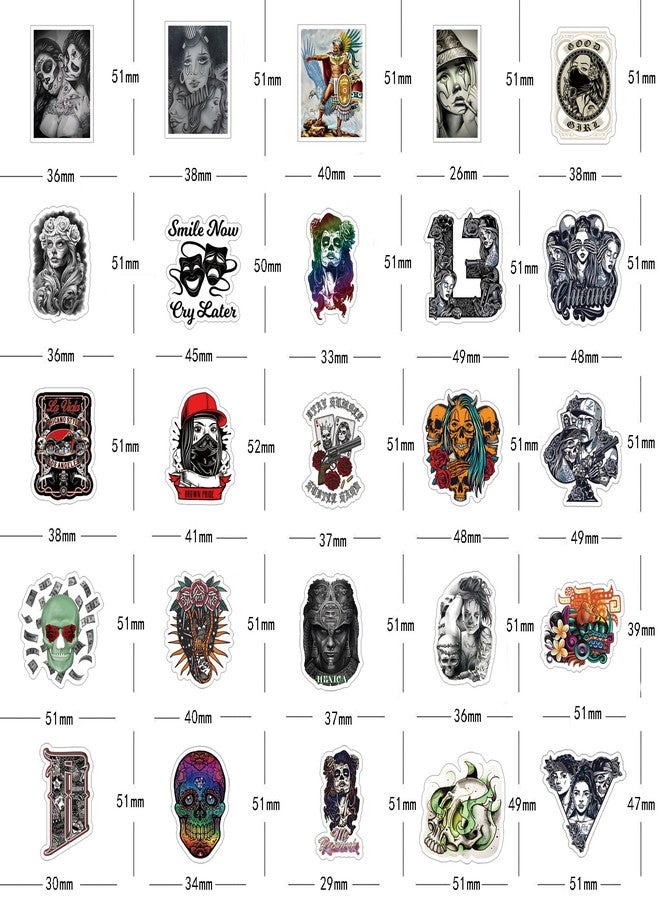 BLCAFEE 59 Pcs Chicano Stickers Graffiti Waterproof Vinyl for Birthday Party Supplies Decoration Favors for Water Bottles Laptop Suitcase Scrapbooking Choice - Image 3