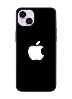 Stylizedd Rugged Black edge case for Apple iPhone 14 Slim fit Soft Case Flexible Rubber Edges Anti Drop TPU Gel Thin Cover - Steve's Apple - Black  - Image 1