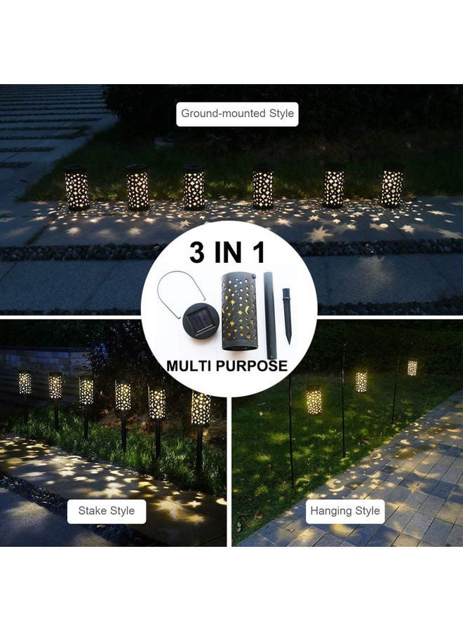 NIBEMINENT Hollow Garden Solar Stake LED Light Black 17.50cm  - Image 5