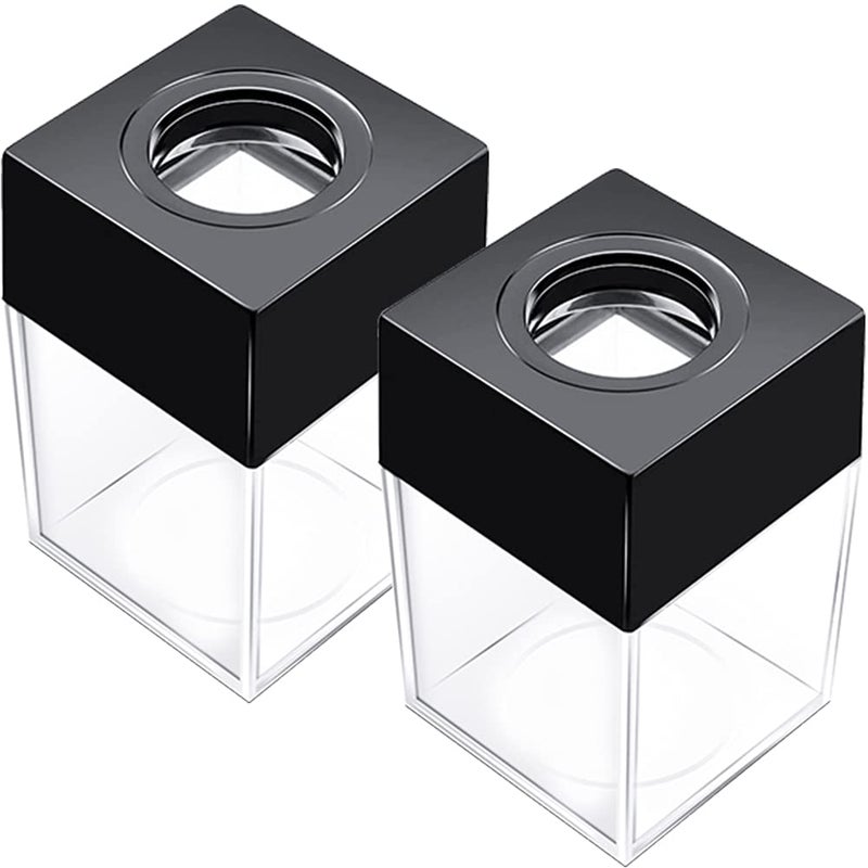 grwanpenÂ® Extra Large Magnetic Paper Clip Dispenser â€“ 500 Clip Capacity, Heavy-Duty Magnetic Desktop Organizer for Office, Home Office & School Supplies â€“ Efficient Organization,Black,2-Pack - Image 1
