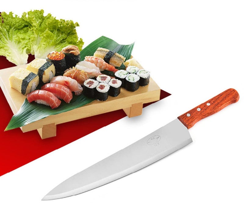 Baskety سكين شيف كلاسيكية من الفولاذ المقاوم للصدأ 6 بوصة مع ثلاثة مسامير فضية - Image 4