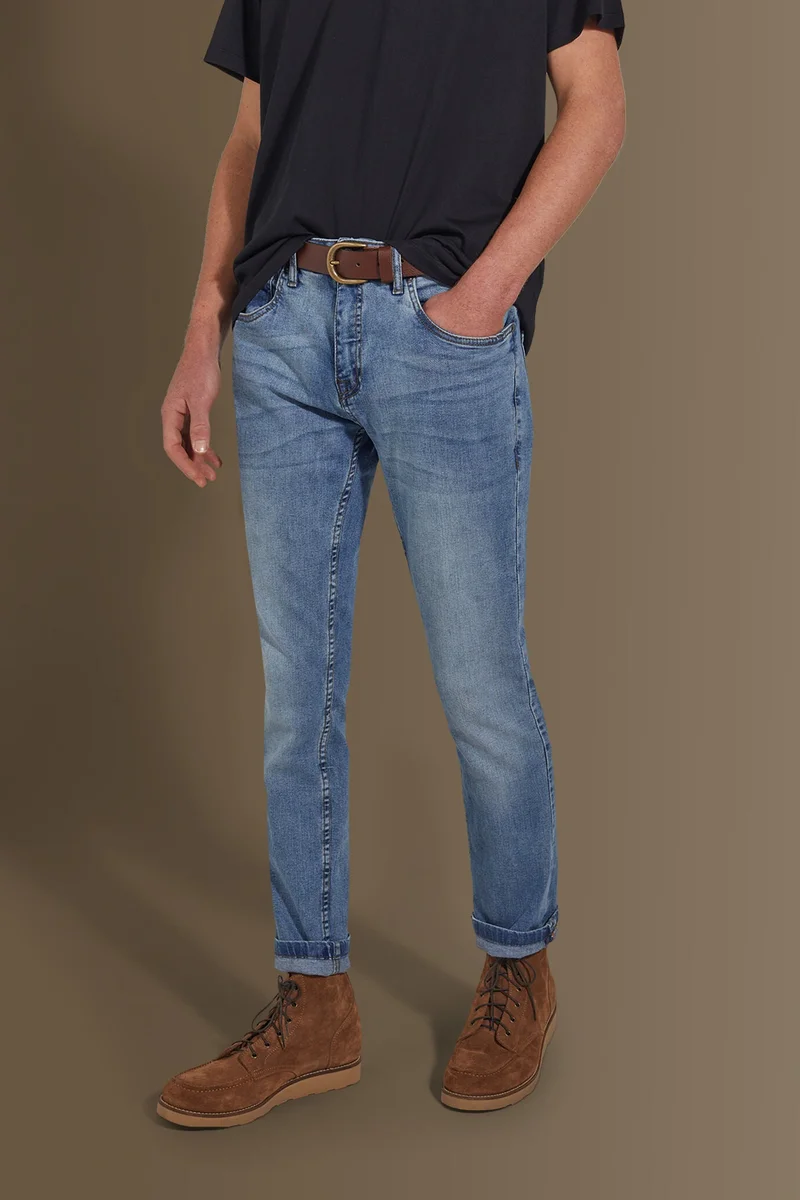 Doppelganger Blue Denim 5 pockets - LT Denim for Men | Best Price UAE