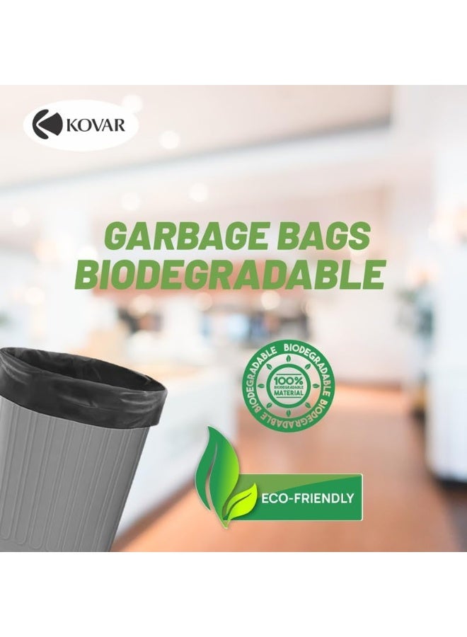 Kovar Biodegradable & Antibacterial Garbage Bags - 57 Gallon, 80 X115Cm, 2-Pack Roll Set - Image 2