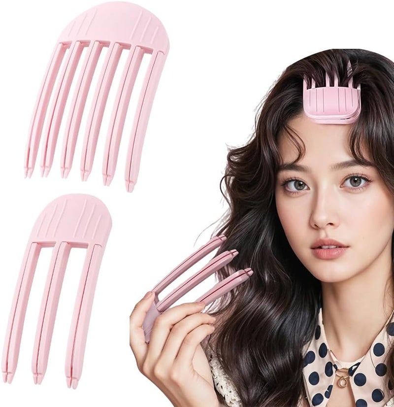Hannea ® 2Pcs Hair Volumizer Hair Volume Clips for Women Men, Hair Puff Clips for Women, 3 & 6 Teeth Instant Comb for Fluffy Bangs, Volumizing Hair Clips No-Trace Hair Root Lifting Clips - Image 1