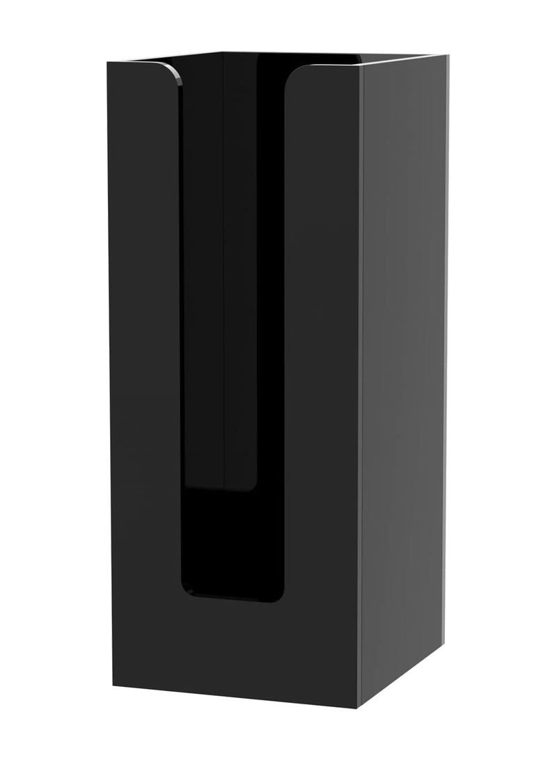 TPGP Acrylic Coffee Cup and Lid Storage Organizer Holder, 1 Compartment, Black - Image 1