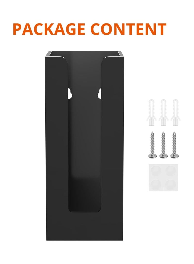 TPGP Acrylic Coffee Cup and Lid Storage Organizer Holder, 1 Compartment, Black - Image 2