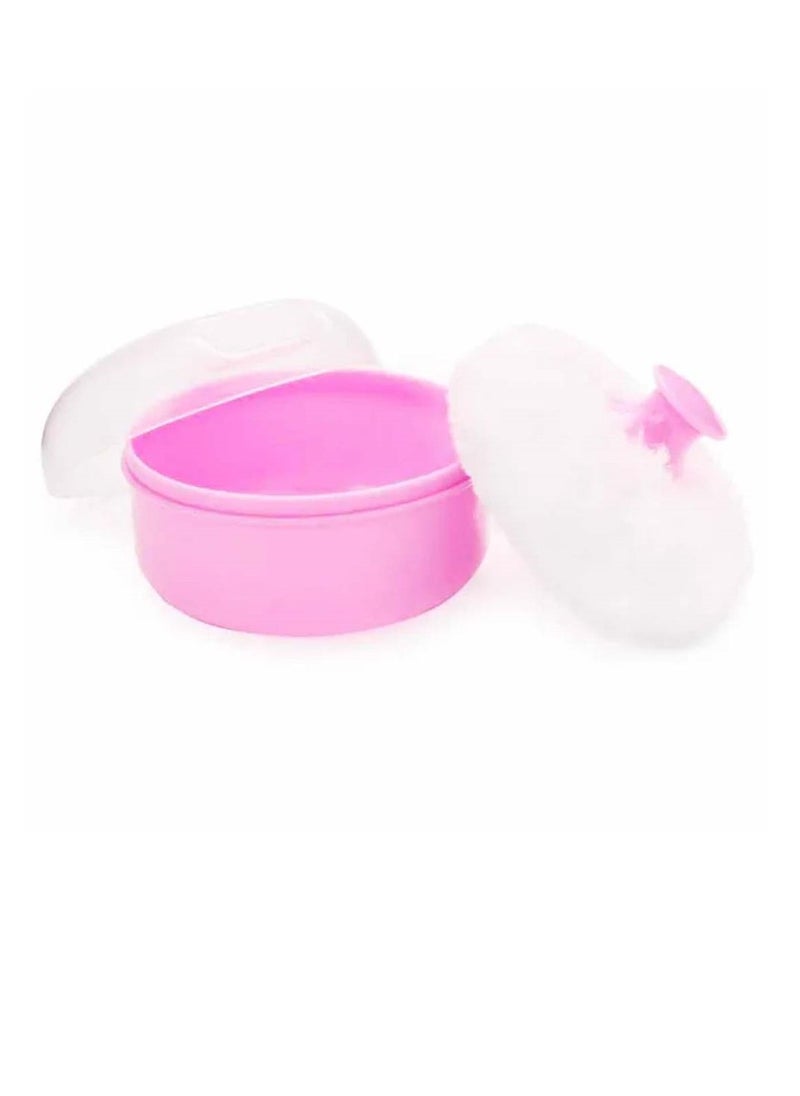 STAR BABiES Star Babies - Combo Pack of 2- Kids Powder Puff  with Kids Shower Cap - Pink  - Image 4