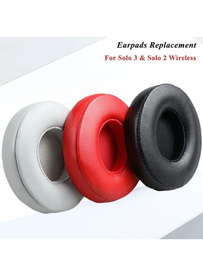 Gray Protein Skin Replacement Ear Pads For Beats Solo 3 And Solo 2 Wireless Headphones - Image 3