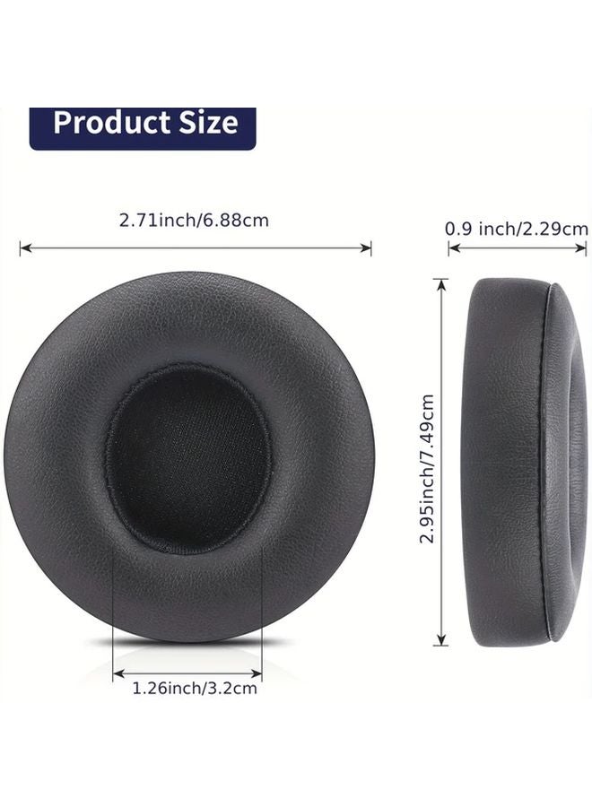 Gray Protein Skin Replacement Ear Pads For Beats Solo 3 And Solo 2 Wireless Headphones - Image 4