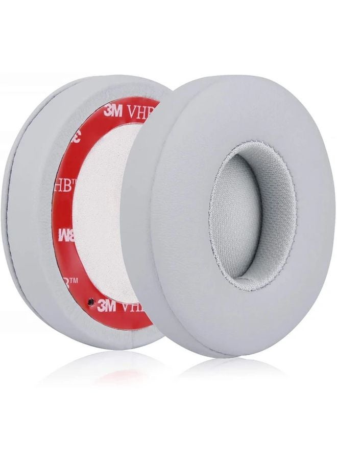 Gray Protein Skin Replacement Ear Pads For Beats Solo 3 And Solo 2 Wireless Headphones - Image 1