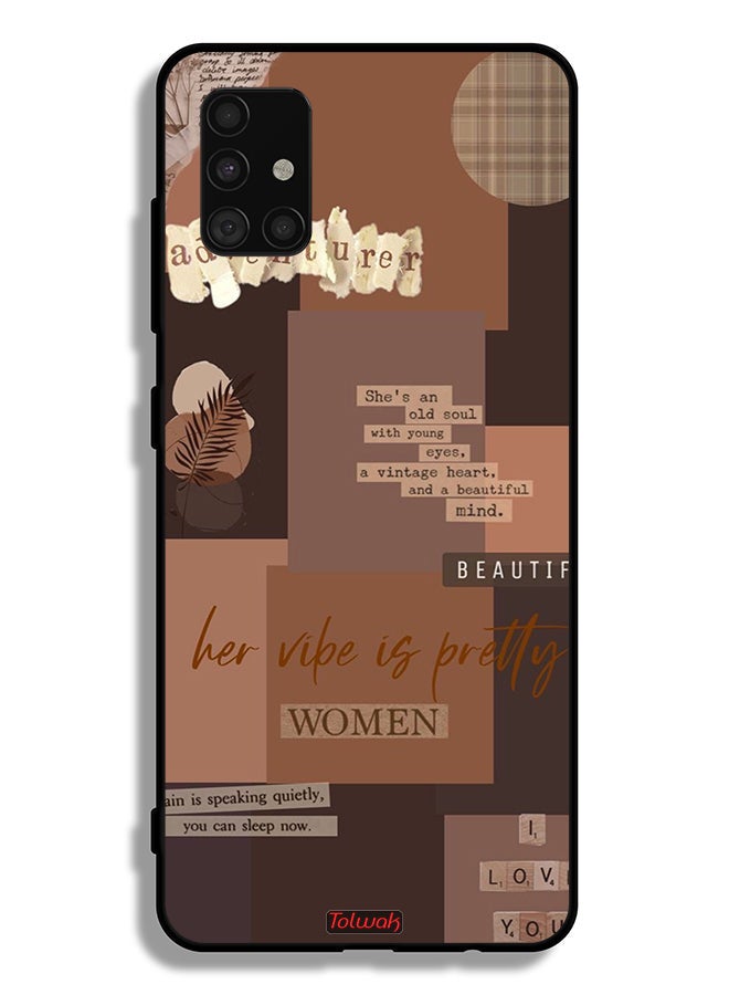 Tolwak Samsung Galaxy A51 4G Protective Case Cover Adventurer Women - Image 1