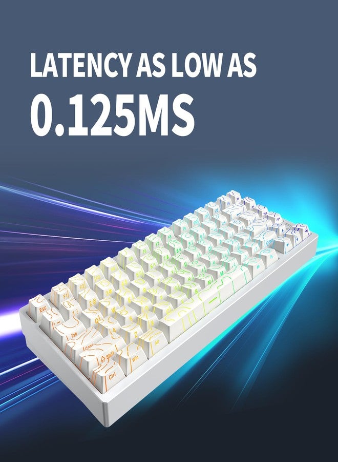 IROK MG75PRO 81 Keys Wired Magnetic Switch Mechanical Keyboard, Hall Effect, 8KHZ/ARGB/CNC Aluminum, Gasket Structure Gaming Keyboard(White) - Image 5