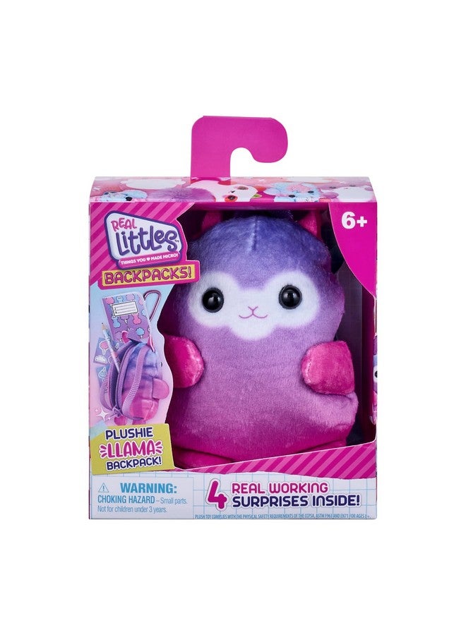 ريال ليتلز - تأتي مع حقيبة ظهر واحدة فقط - حقيبة ظهر للحيوانات الأليفة. حقيبة ظهر ناعمة ورقيقة على شكل حيوان مع 4 مفاجآت قرطاسية صغيرة حقيقية تعمل بالداخل! - قد تختلف الأنماط - Image 2