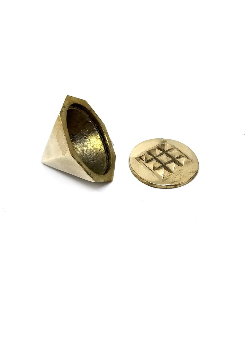 ASTROGHAR Astroghar Brass Vastu Octagonal Ashtakon Shaped 2 Layered Pyramid Energy Tools for Vaastu Correction and Positive Energy  - Image 5