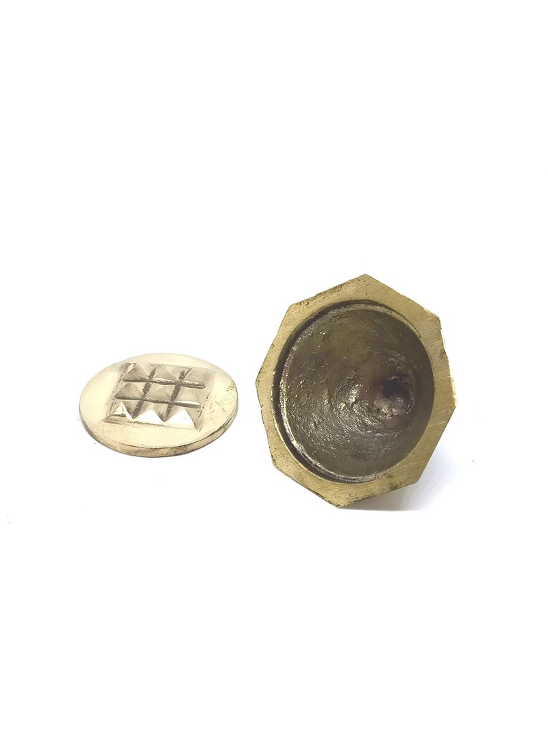 ASTROGHAR Astroghar Brass Vastu Octagonal Ashtakon Shaped 2 Layered Pyramid Energy Tools for Vaastu Correction and Positive Energy  - Image 3