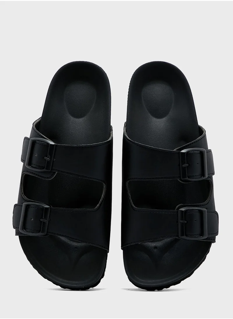Robert Wood Casual Buckle Sandals