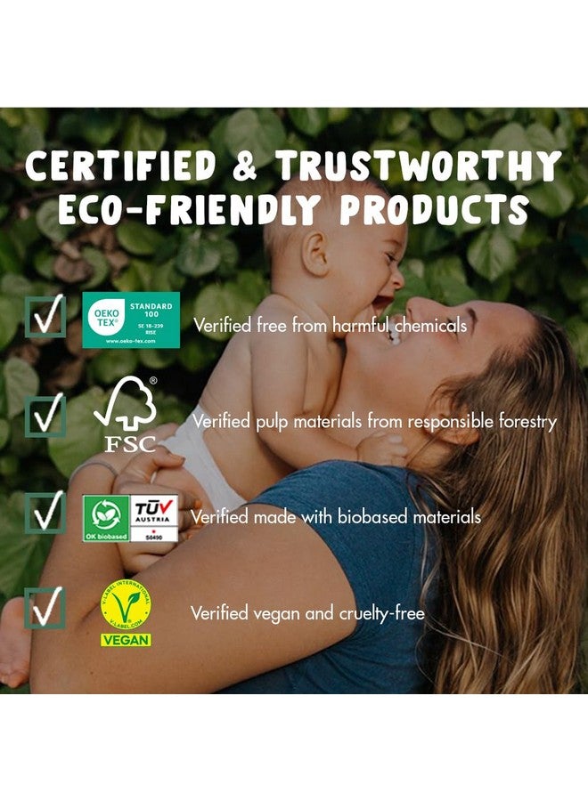 إيكو من ناتي سراويل تدريب Eco by Naty Pull Ups - مضادة للحساسية وخالية من المواد الكيميائية، عالية الامتصاص وصديقة للبيئة للأولاد والبنات - مقاس (6) 4T-5T (35+ رطل) - 18 قطعة - Image 4