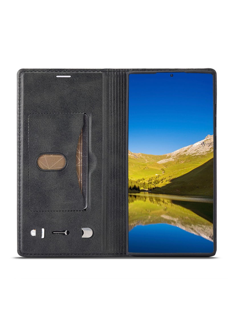 Suteni Flip Cover Leather Protective Case for Samsung Mobile Phone - Image 2