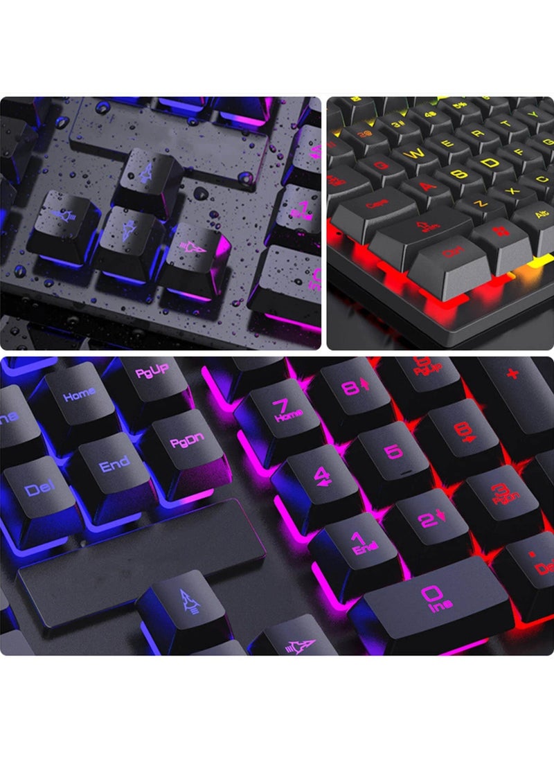 Generic - FOREV Gaming Keyboard and Mouse Set, Model FV-Q3055, Rainbow Backlight, Mechanical Design, USB 2.0. - Image 1