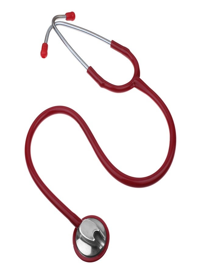 Vkare Single Head Premium Stethoscope - V-Neuvo - Red Colour - Image 1