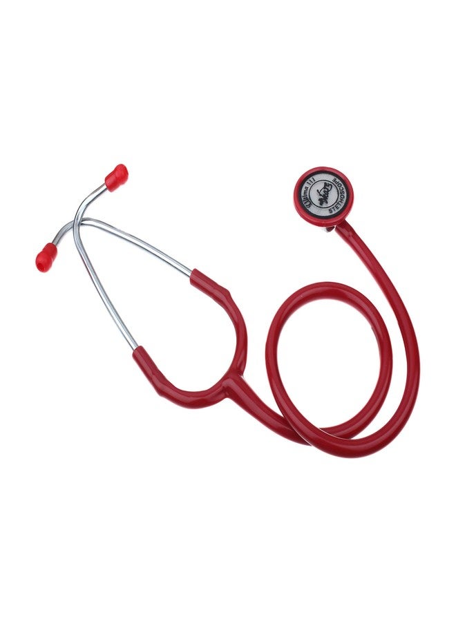 Vkare Single Head Premium Stethoscope - V-Neuvo - Red Colour - Image 2