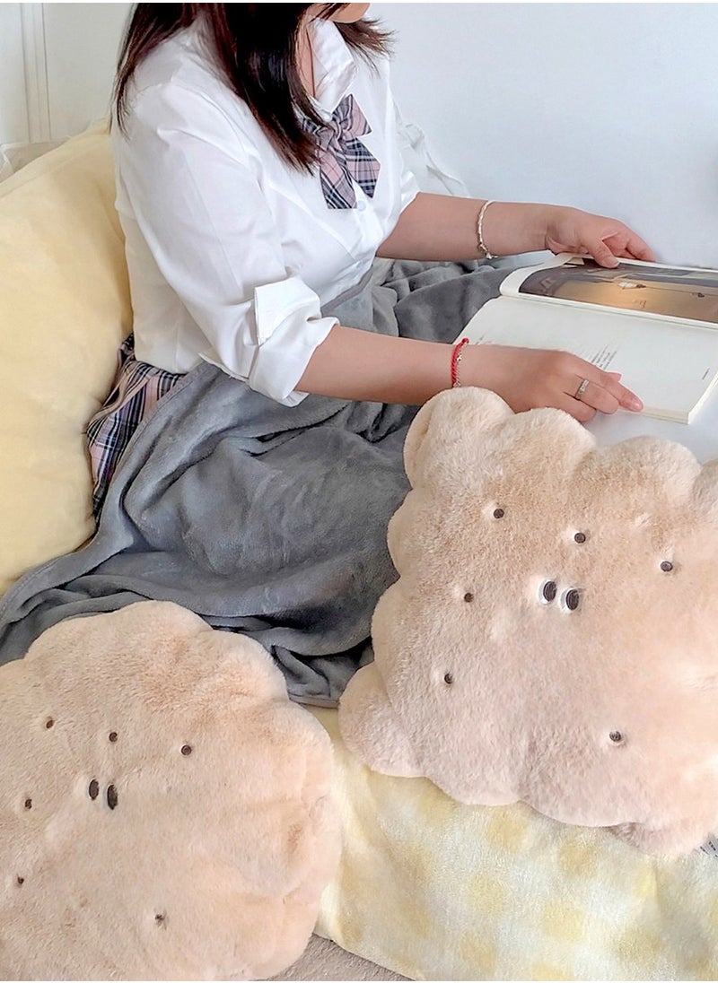 Generic - Biscuit Pillow And Blanket Can Be Used For Both Car And Sofa Cushions, Suitable For Travel, Airplanes, Trains, Beds, Offices, And Rest - Image 1