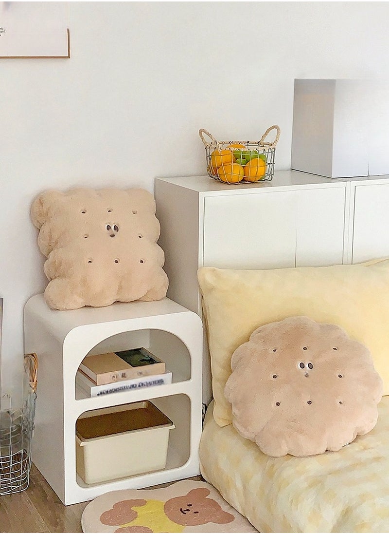Generic - Biscuit Pillow And Blanket Can Be Used For Both Car And Sofa Cushions, Suitable For Travel, Airplanes, Trains, Beds, Offices, And Rest - Image 1