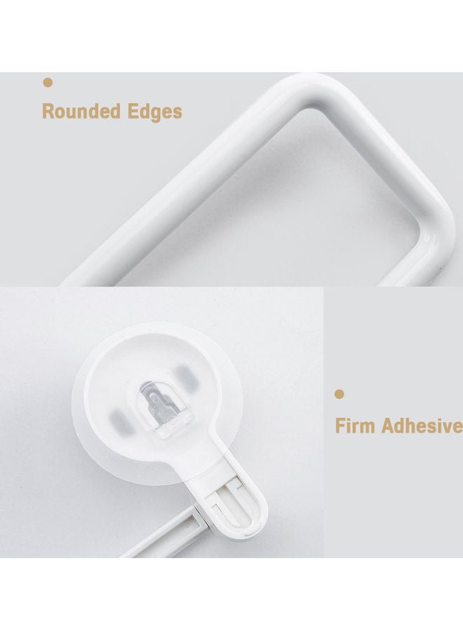 Alyashmac Wall Mounted Paper Towel Holder White 31x2.5x10cm - Image 5