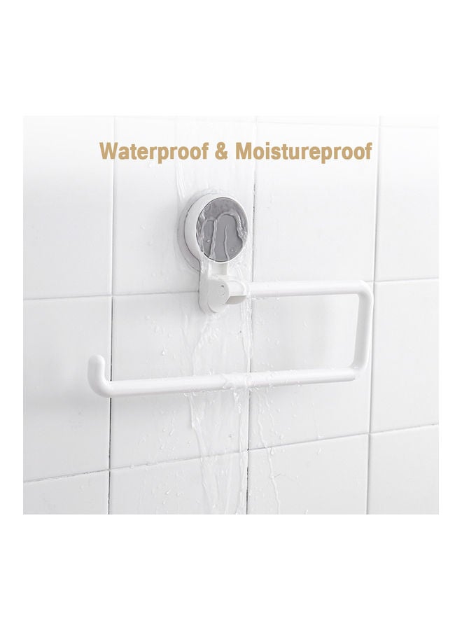 Alyashmac Wall Mounted Paper Towel Holder White 31x2.5x10cm - Image 2