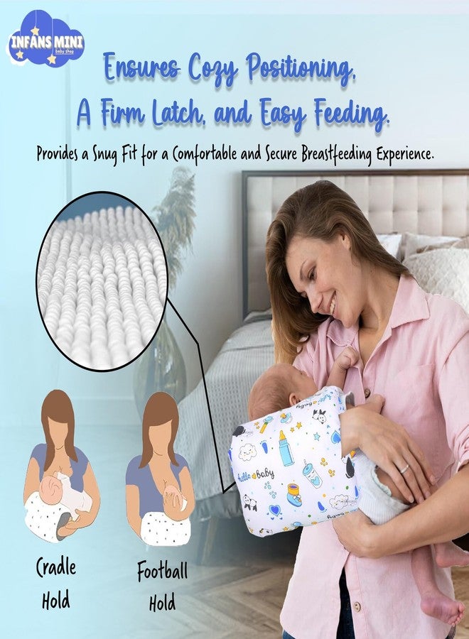 Infans Mini Nursing Arm Pillow, Breast Feeding Pillows for Mother, Bottle Feeding Pillows for Babies Suitable for Travel (Panda Pink) - Image 3