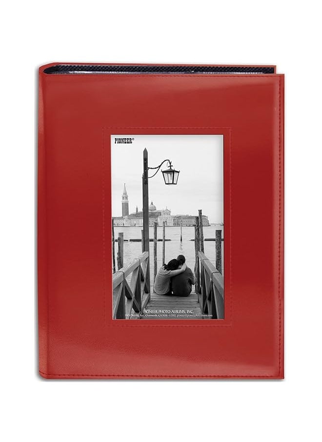Pioneer Photo Albums Frm 246Cpk Sewn Leatherette Frame Bright Pink 