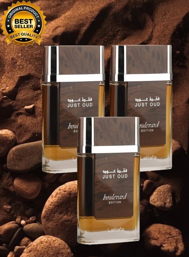BOULEVARD 3 Pieces Just Oud Perfume 90ML - Image 1