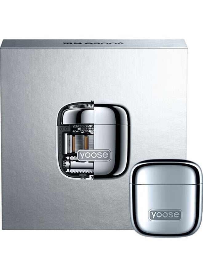 Yoose Electric Shaver Portable Two-In Nose Hair Trimmer And Razor Birthday New Year Gift For Boyfriend Husband Beard Trimmer With National Subsidy D1-T Silver Plated - Image 3