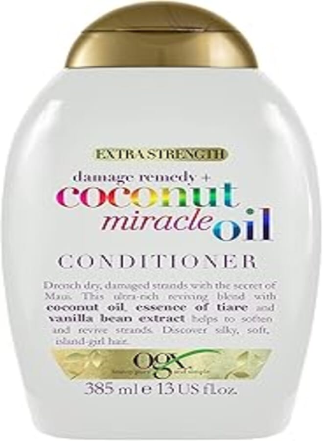 Ogx بلسم زيت جوز الهند المعجزة من أو جي إكس للشعر التالف 385 مل