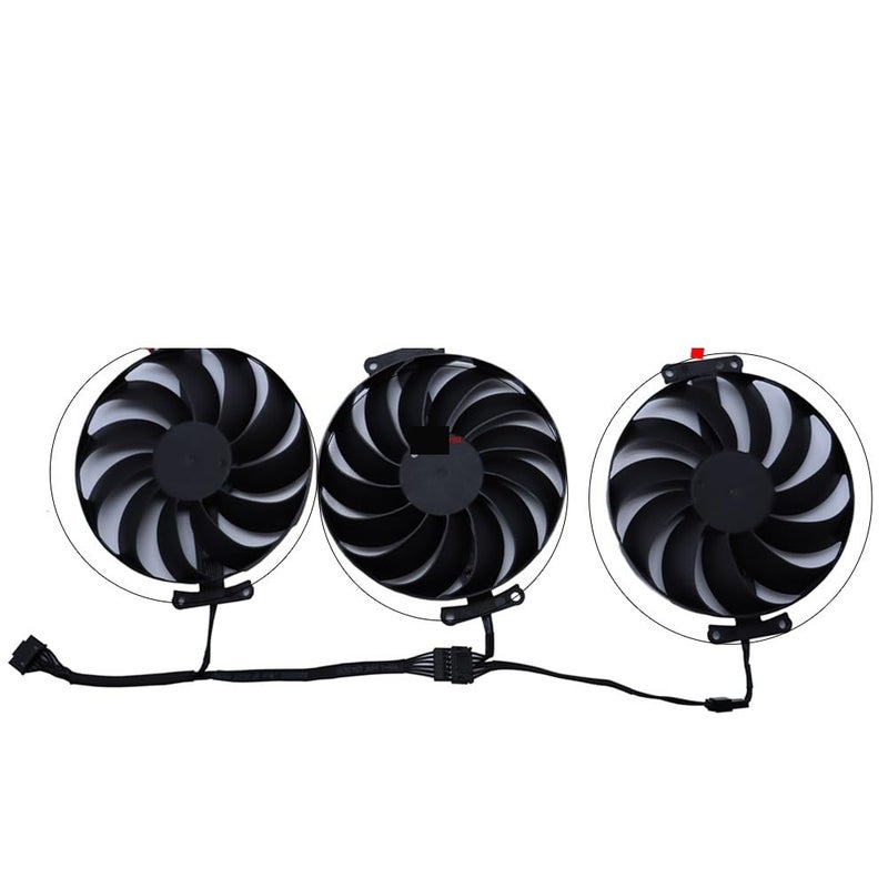 Video Card Fan VGA Graphics Cooler CF1010U12S for ASUS TUF RX 6800XT 16G Gaming RX6900XT ROG Strix 6700 XT 12G Laptop Parts(Type B Fan) - Image 2