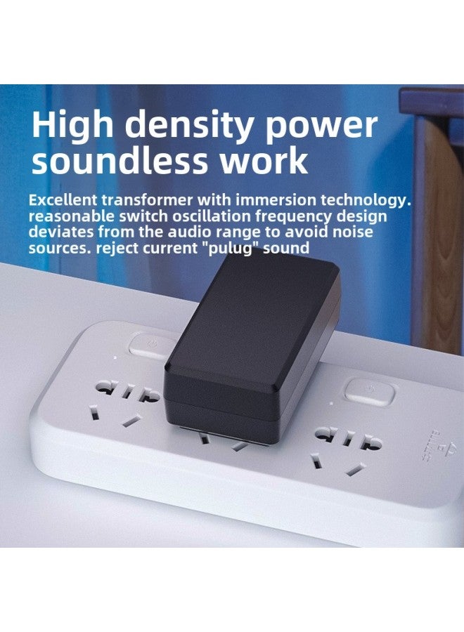 DC12v Power Supply 12v2a/3a/4a/5a/6a Power Adapter In The United States, And Britain Small Household Appliances Horizontal Plug Power Supply-Color:12v2a/24w-Specifications:European Standard Dc 2.5*0.7