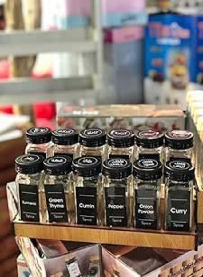 general Spice Set 12 Jars with Stand