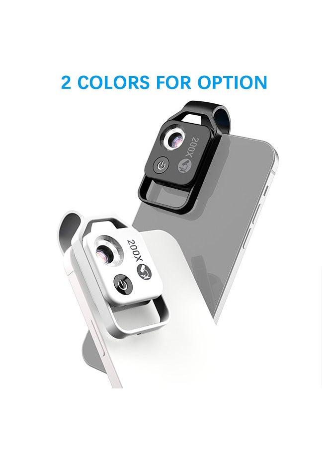 APEXEL MS002 200X Professional Phone Microscope Lens with Universal Phone Clip CPL Lens for Plant Insect Hair Skin Observation Jewelry Jade Appraisal Electronics Industry Testing  - Image 3