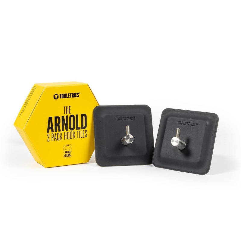 TOOLETRIES Arnold Silicone Shower Hook 2 Pack - Toiletries Organizer, Silicone Hooks, Removable & Reusable Shower Accessories - Charcoal - Image 1