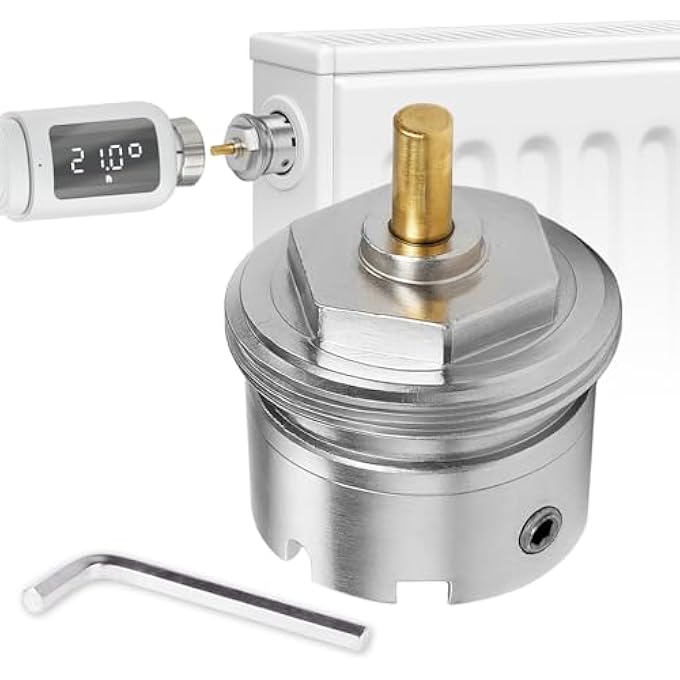 ADAPTER 9700-33.700 FOR GIACOMINI VALVES - SUITABLE FOR HEIMEIER THERMOSTAT HEADS M30 X 1.5 - INCLUDES 2 MM HEX KEY - Image 2