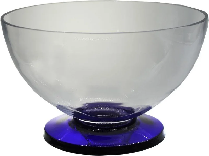 Paşabahçe Crystal Navy Blue Footed Fruit Bowl 1 Piece 21492