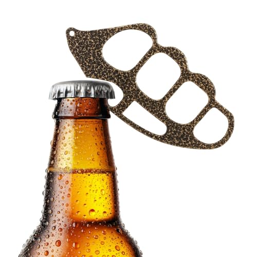 NAITIK CREATION Bottle Opener | Compact Lightweight Handheld Tool for Home, Bar, Kitchen, Travel, Gifting | Multipurpose Usable as Keychain (Antique Gold) - Image 1